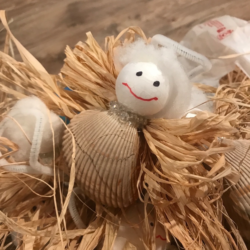 Handmade Sullivan’s Island shell angels